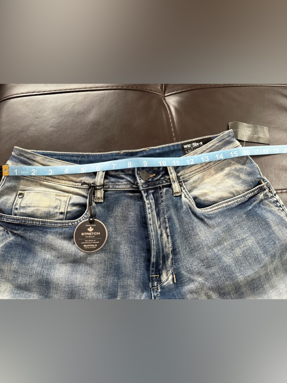 Buffalo David Bitton Men’s Six-x Straight Stretch Jeans 32x32 - Picture 11 of 13